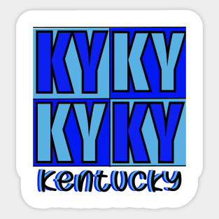 Kentucky Blue Sticker